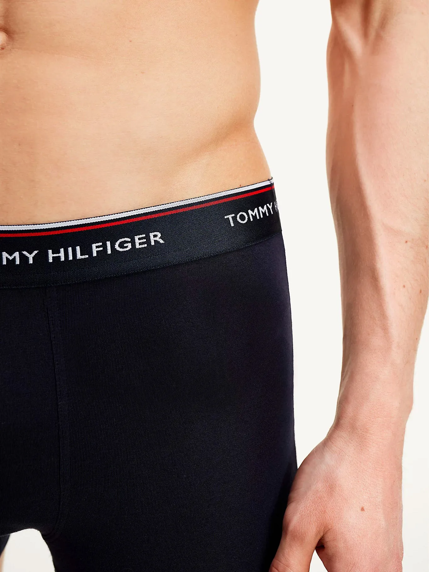 Tommy Hilfiger Mens Boxers/Trunks 'Premium Essentials Contrast Waistband' 3 Pack